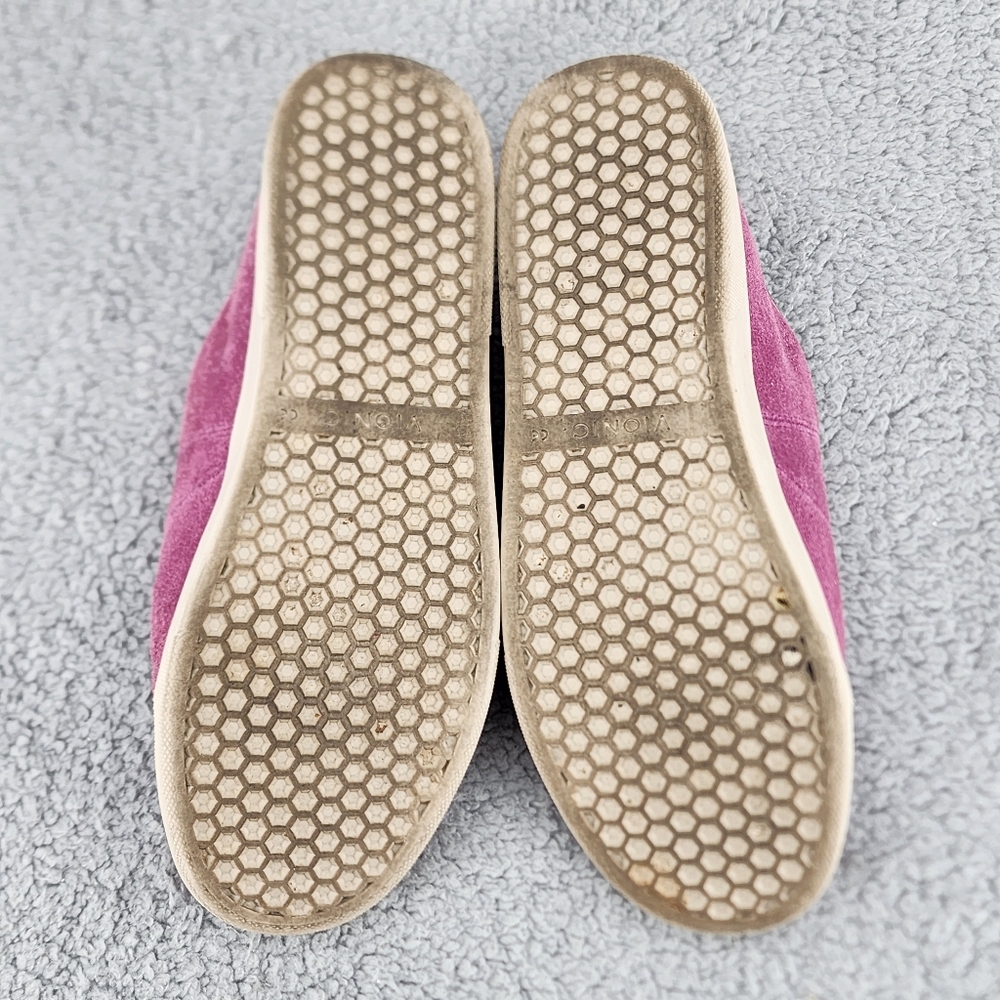 Vionic Jean Suede Slip On Sneakers Sz 8.5 Purple Casual Comfort Shoes - Picture 7 of 12